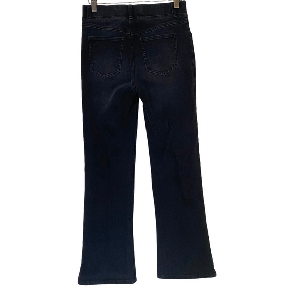 Betabrand Pull On Boot-Cut 4-Pocket Yoga Denim in Black, Size Small - Picture 3 of 10